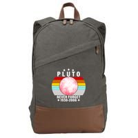 Pluto Never Forget 1930-2006 Cotton Canvas Backpack