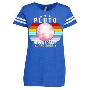 Pluto Never Forget 1930-2006 Enza Ladies Jersey Football T-Shirt