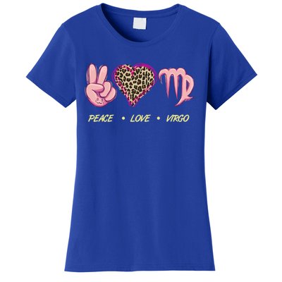 Peace Love Virgo Zodiac Sign Horoscope Gift Women's T-Shirt