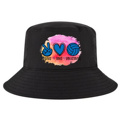 Peace Love Volleyball Cute Design Teen Girls Tween Cute Gift Cool Comfort Performance Bucket Hat