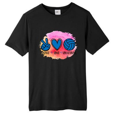 Peace Love Volleyball Cute Design Teen Girls Tween Cute Gift Tall Fusion ChromaSoft Performance T-Shirt