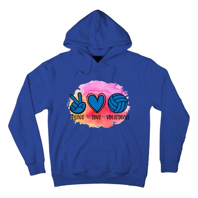 Peace Love Volleyball Cute Design Teen Girls Tween Cute Gift Hoodie