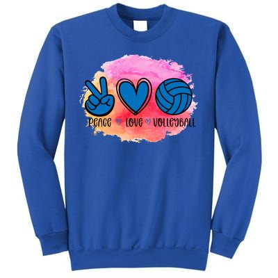 Peace Love Volleyball Cute Design Teen Girls Tween Cute Gift Sweatshirt