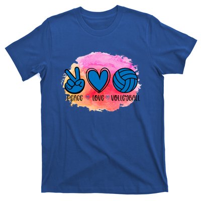 Peace Love Volleyball Cute Design Teen Girls Tween Cute Gift T-Shirt