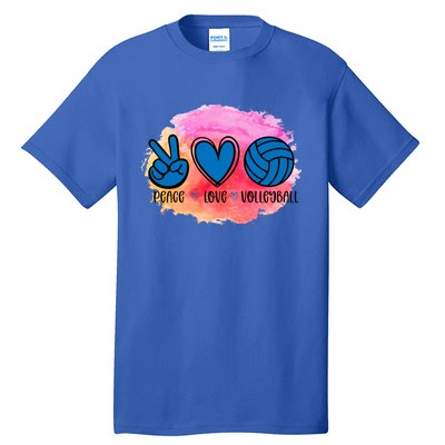 Peace Love Volleyball Cute Design Teen Girls Tween Cute Gift Tall T-Shirt