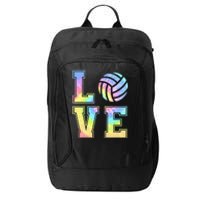 Peace Love Volleyball Tie Dye Cute Volleyball Lovers City Backpack