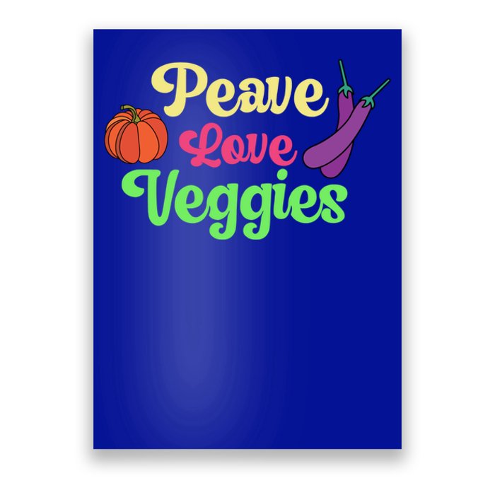 Peave Love Veggies Veganism Vegan Plants Cute Gift Poster