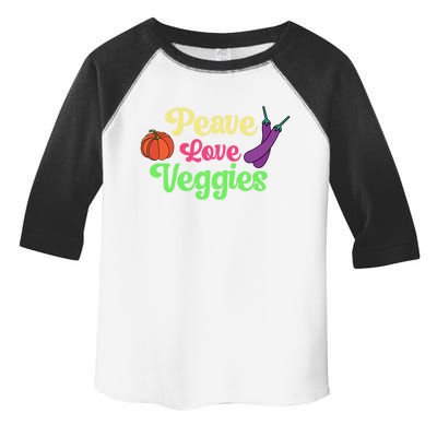 Peave Love Veggies Veganism Vegan Plants Cute Gift Toddler Fine Jersey T-Shirt