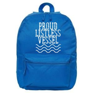 Proud Listless Vessel Funny Political President Design 16 in Basic Backpack