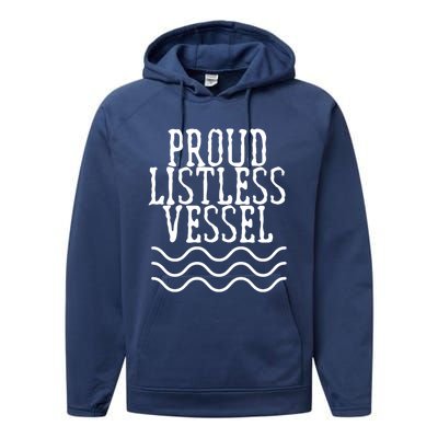 Proud Listless Vessel Funny Political President Design Performance Fleece Hoodie