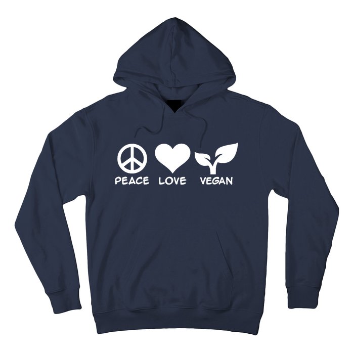 Peace Love Vegan Hoodie