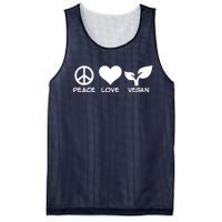 Peace Love Vegan Mesh Reversible Basketball Jersey Tank