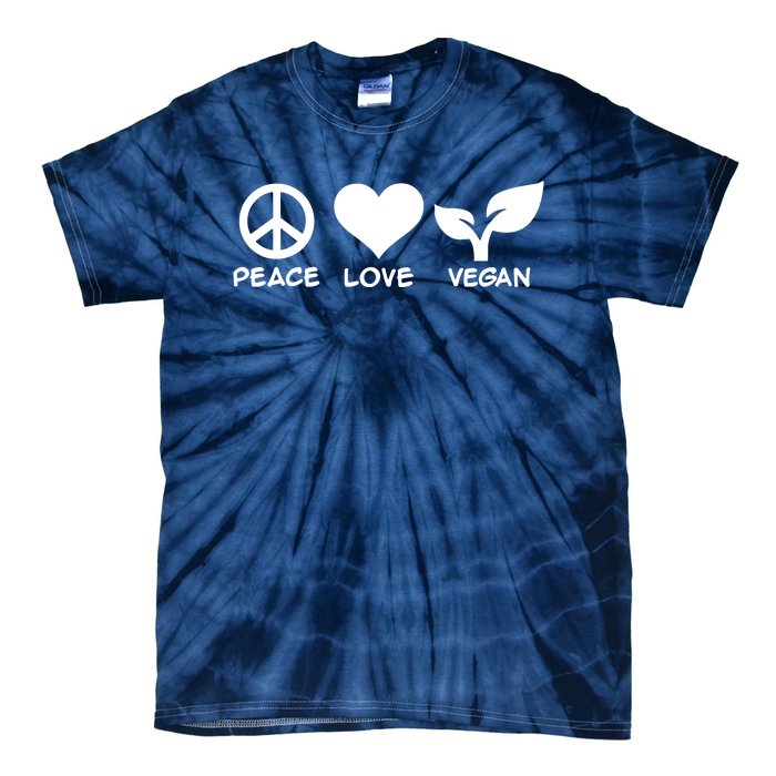 Peace Love Vegan Tie-Dye T-Shirt