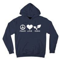 Peace Love Vegan Tall Hoodie