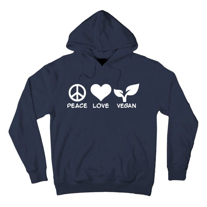 Peace Love Vegan Tall Hoodie