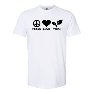 Peace Love Vegan Softstyle CVC T-Shirt