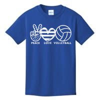 Peace Love Volleyball Sports Enthusiasts Volleyball Player Great Gift Kids T-Shirt