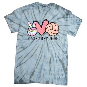 Peace Love Volleyball Tie-Dye T-Shirt