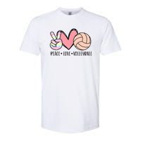 Peace Love Volleyball Softstyle CVC T-Shirt