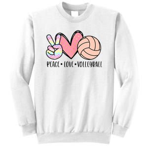 Peace Love Volleyball Sweatshirt