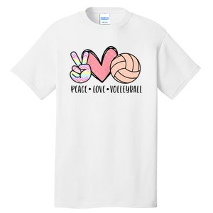 Peace Love Volleyball Tall T-Shirt