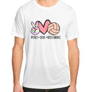 Peace Love Volleyball Adult ChromaSoft Performance T-Shirt