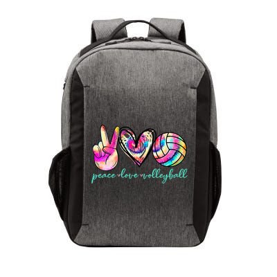 Peace Love Volleyball Player Tie Dye Style Women Teen Vector Backpack