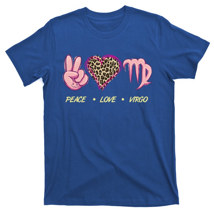 Peace Love Virgo Zodiac Sign Horoscope Gift T-Shirt