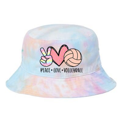 Peace Love Volleyball Cute Design For Women Teen Girls TShirt Tie Dye Newport Bucket Hat