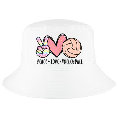 Peace Love Volleyball Cute Design For Women Teen Girls TShirt Cool Comfort Performance Bucket Hat