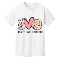 Peace Love Volleyball Cute Design For Women Teen Girls TShirt Kids T-Shirt