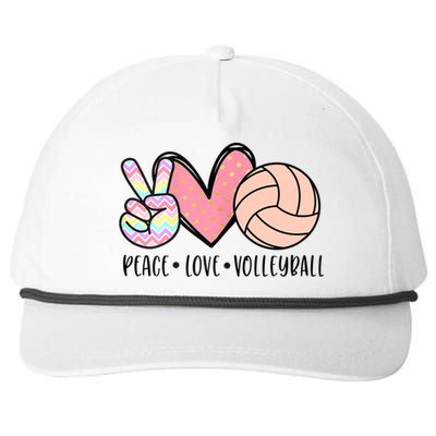 Peace Love Volleyball Cute Design For Women Teen Girls TShirt Snapback Five-Panel Rope Hat