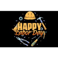 Patriotic Laborer Worker Happy Labor Day Bumper Sticker