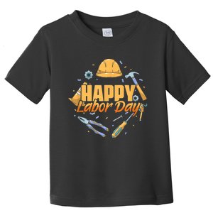 Patriotic Laborer Worker Happy Labor Day Toddler T-Shirt