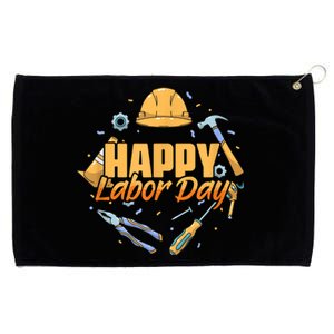 Patriotic Laborer Worker Happy Labor Day Grommeted Golf Towel