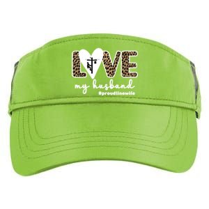 Proud Line Wife Lineworker Husband Linewife Line Wife Gift Adult Drive Performance Visor