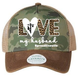 Proud Line Wife Lineworker Husband Linewife Line Wife Gift Legacy Tie Dye Trucker Hat