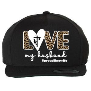 Proud Line Wife Lineworker Husband Linewife Line Wife Gift Wool Snapback Cap