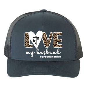 Proud Line Wife Lineworker Husband Linewife Line Wife Gift Yupoong Adult 5-Panel Trucker Hat