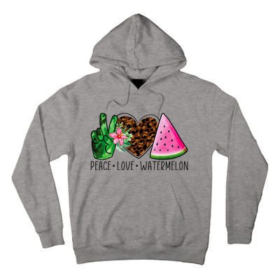 Peace Love Watermelon Summer Tall Hoodie