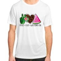 Peace Love Watermelon Summer Adult ChromaSoft Performance T-Shirt