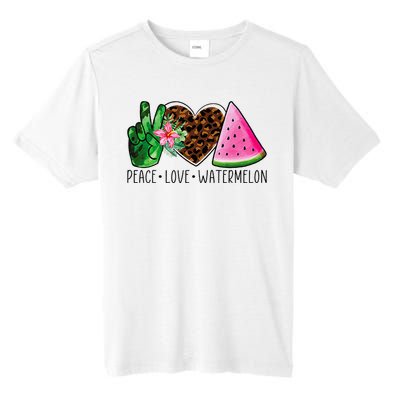 Peace Love Watermelon Summer Tall Fusion ChromaSoft Performance T-Shirt