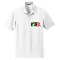 Peace Love Watermelon Summer Dry Zone Grid Polo