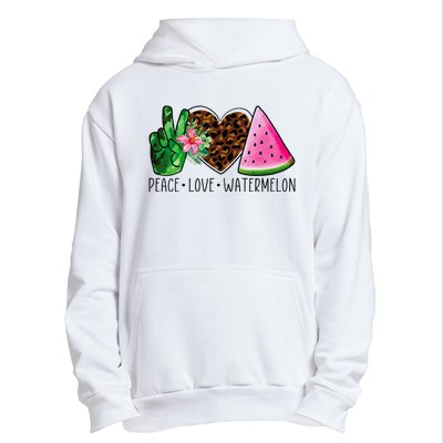 Peace Love Watermelon Summer Urban Pullover Hoodie