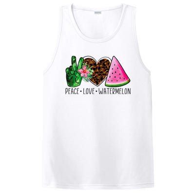 Peace Love Watermelon Summer PosiCharge Competitor Tank