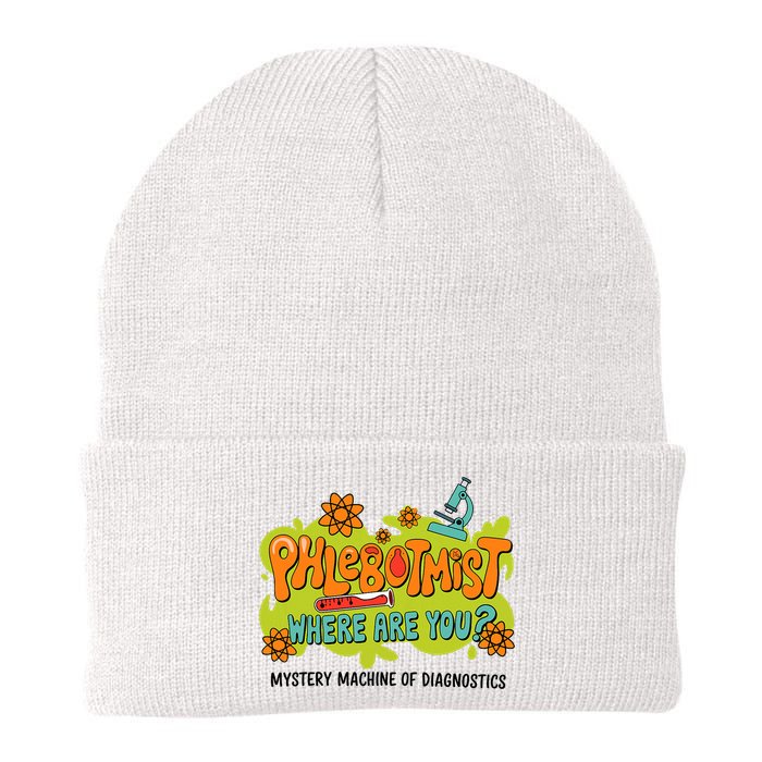 Phlebotomist Lab Week 2025 Laboratory MLS MLT Lab Scientist Knit Cap Winter Beanie