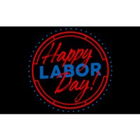 Patriotic Laborer Worker Happy Labor Day Bumper Sticker