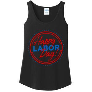 Patriotic Laborer Worker Happy Labor Day Ladies Essential Tank