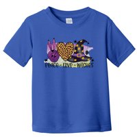 Peace Love Witches Cute Halloween Witch Gift Toddler T-Shirt