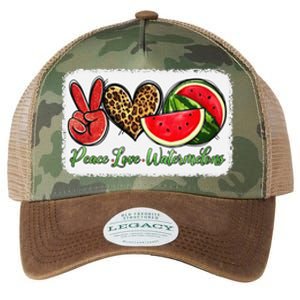 Peace Love Watermelon Leopard Peace Love Watermelon Legacy Tie Dye Trucker Hat